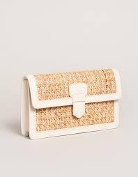 Spartina 449 Purse Cane Clutch Alabaster Line Mullins Group INTERIOR